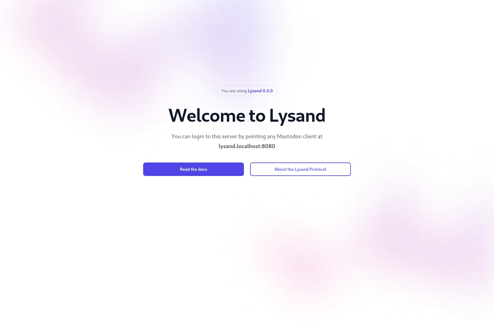 Welcome Page